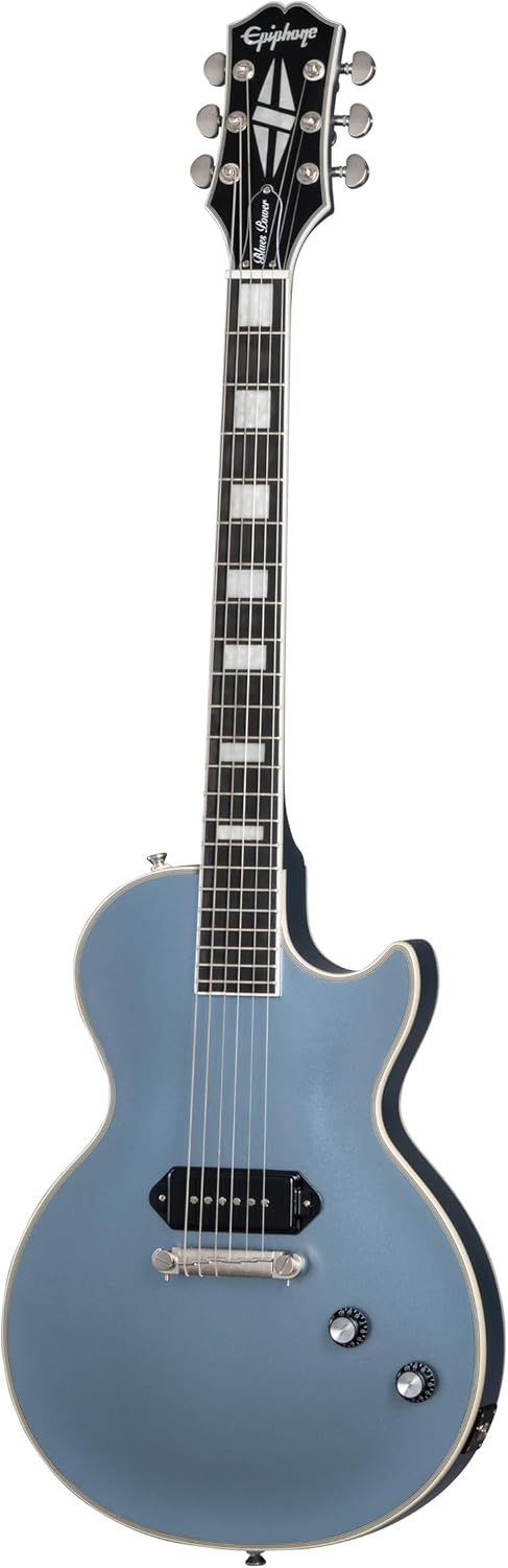 Epiphone JJ Nichols Blues Power Les Paul Custom. Pelham Blue with Case