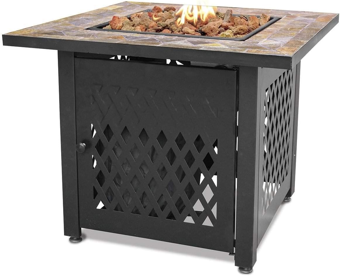 Endless Summer GAD1429SP Gas Outdoor Fireplace with Slate Mantel, Large, Multi Color