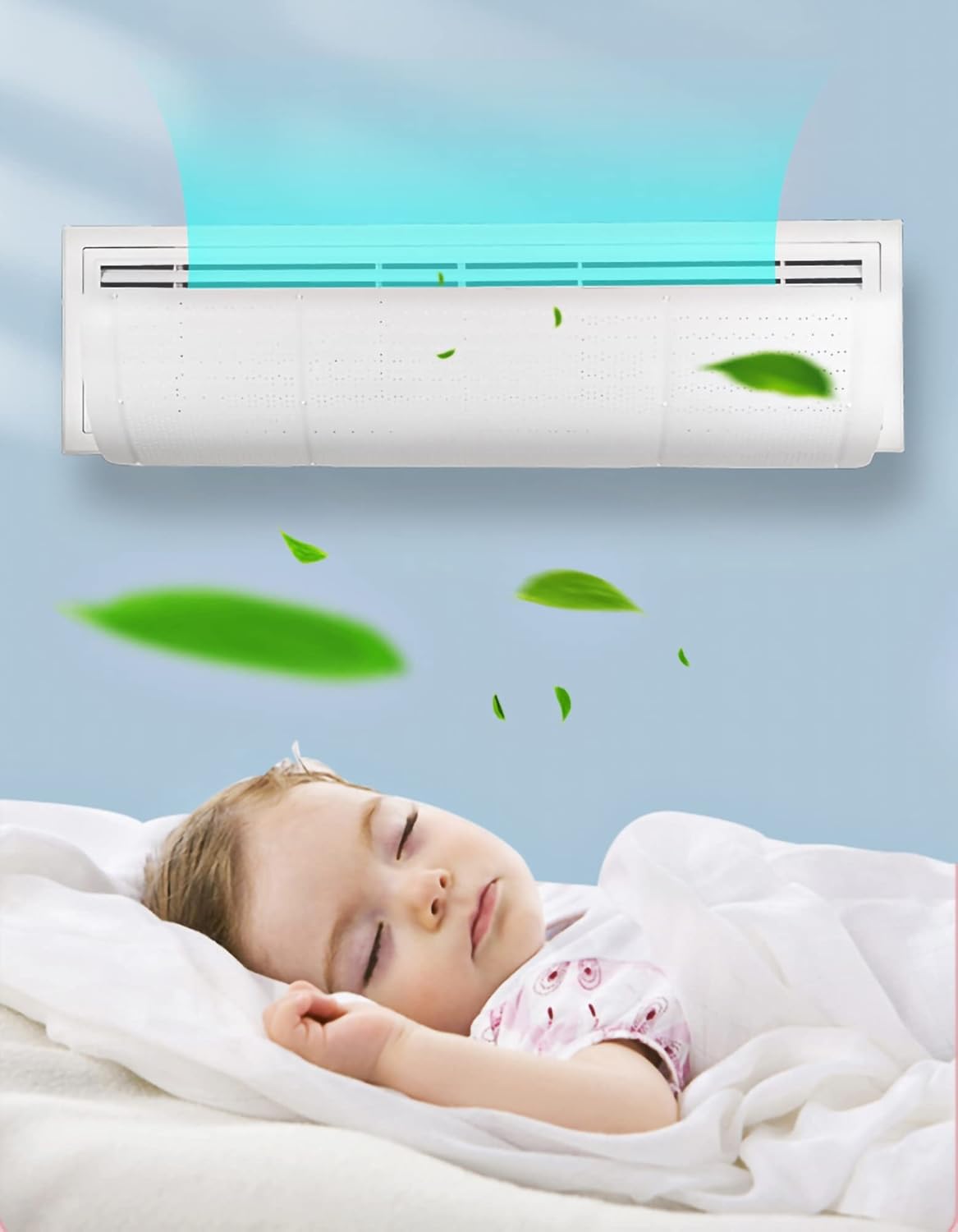 Central Air Conditioner Wind Deflector, Anti Direct Wind Shield, Wind Deflector Air Outlet Baffle, Applicable to Ceiling Type Directional Air Outlet Baffle