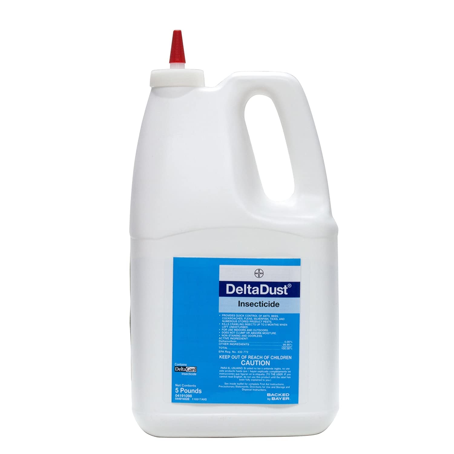 BASF Delta Dust Waterproof Insecticide - Deltamethrin 0.05% Crack & Crevice Dust - 5 LB Container
