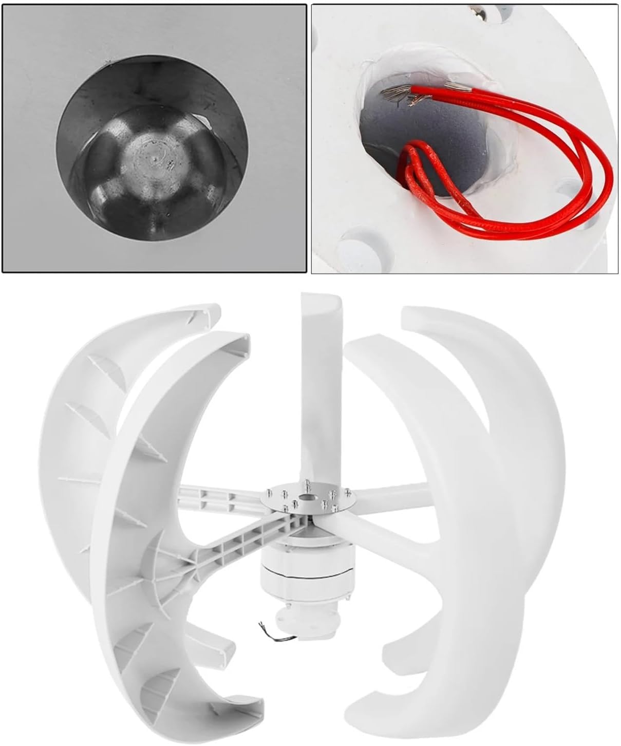 Wind Generator, High Efficiency 100W DC12V Wind Vertical Structure Stable Generator Kit Easy Install Electricity Producer Equipment,for Home, Farm, RVs, Boats