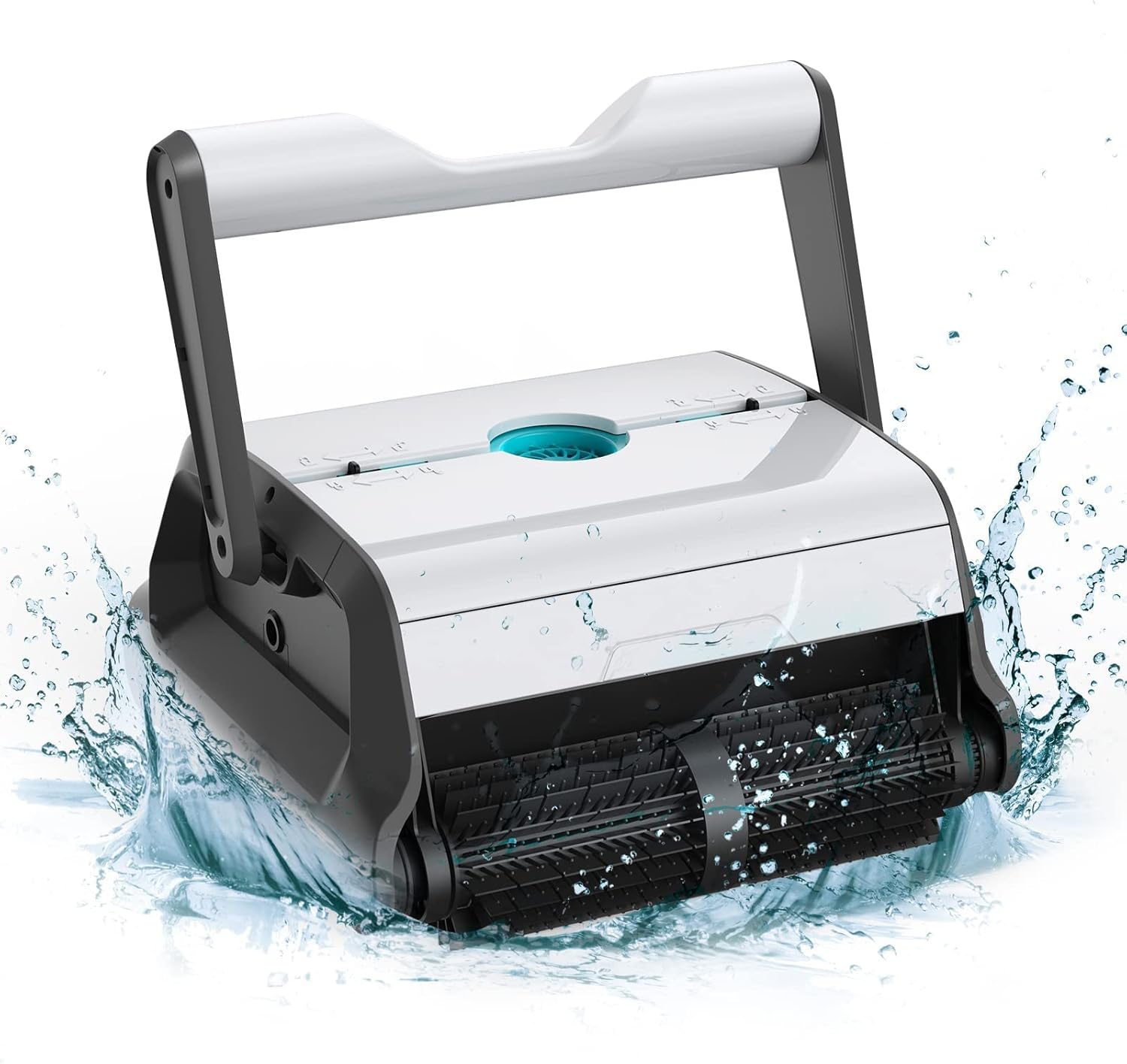 Robotic Pool Cleaner with Over 3h runtime & 150W Suction Power, Wall-Climbing Automatic Pool Vacuum with Intelligent Path Planning for Inground Pool up to 2000 ft2