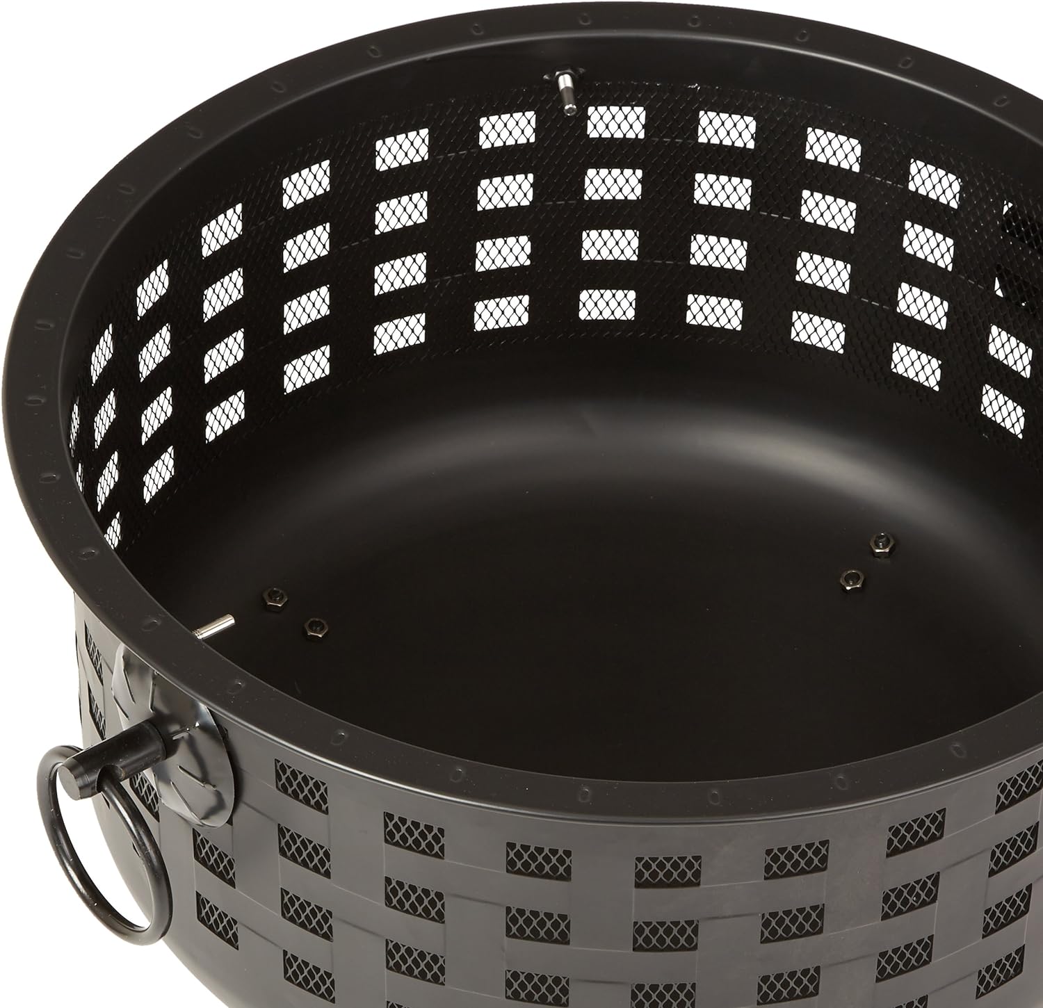 Amazon Basics 27 inch Steel Round Lattice Fire Pit