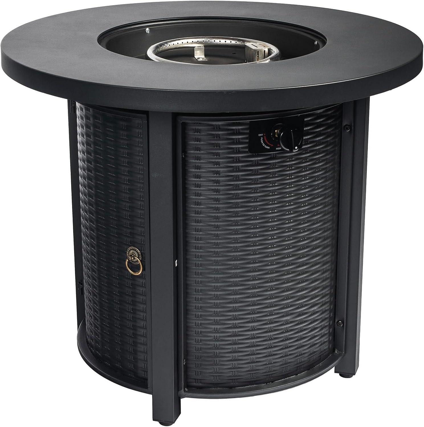 30 inch Propane Circular Heating Table 40000 BTU Propane Multifunctional Household fire Pit Table Dining Table Heating Table