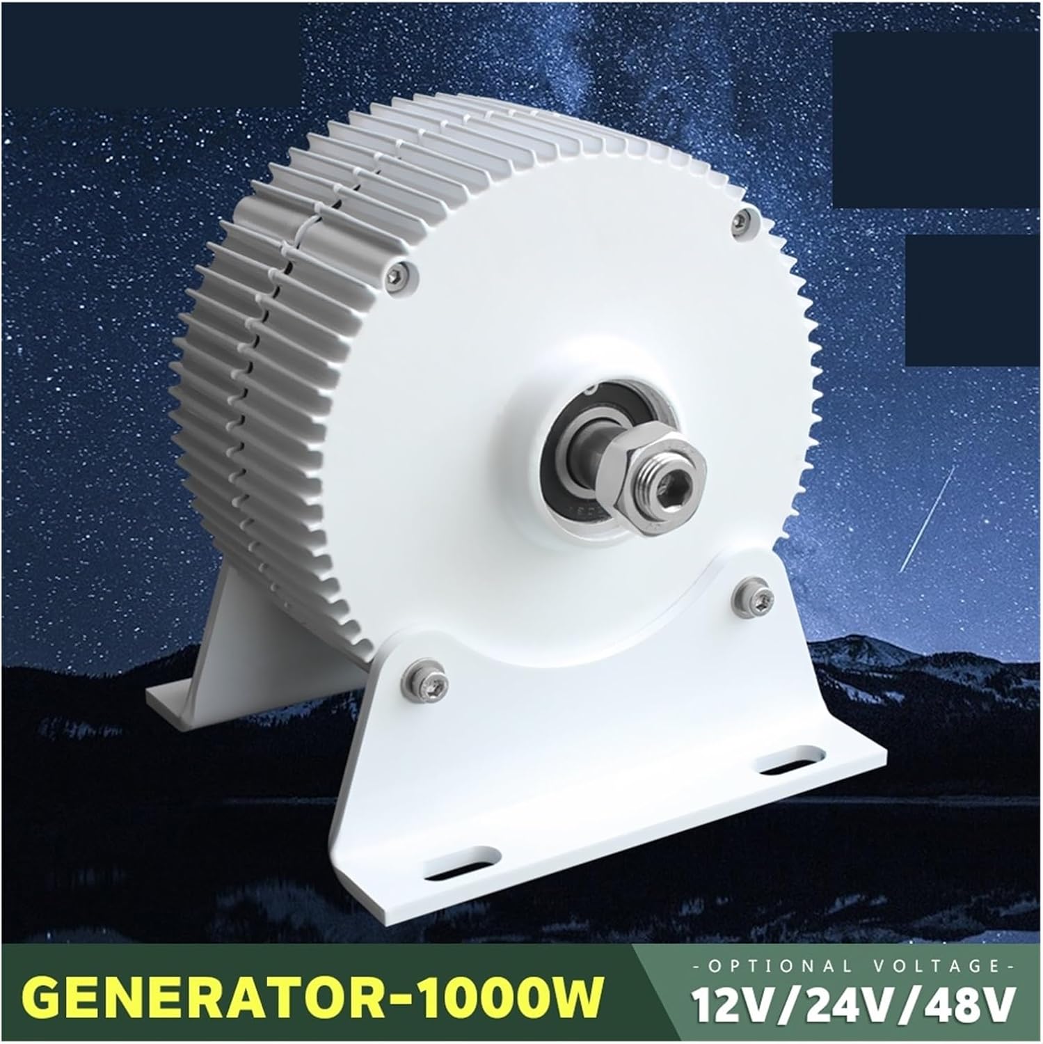 1000w Wind Turbine Generator 12V 24V 48V 750 RPM AC DC Power Magnetic Water Turbine Hydro tor Low Starting Speed for Home(Type 2,12V_1000W)
