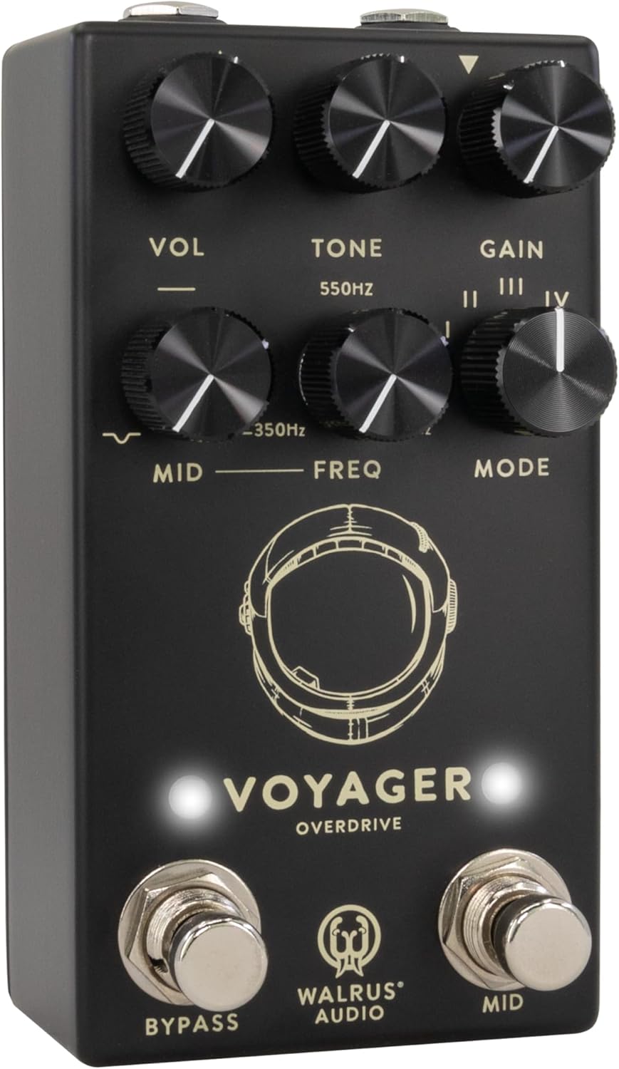 Walrus Audio Voyager MKII Pre-Amp Overdrive Pedal, Black