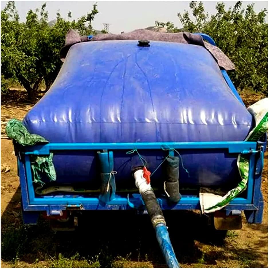 Water Carrier Container, High Capacity Space-Saving Water Bladder, for Construction Site Fire Fighting Agricultural XJJUN (Color : Blue, Size : 2x2x1m)