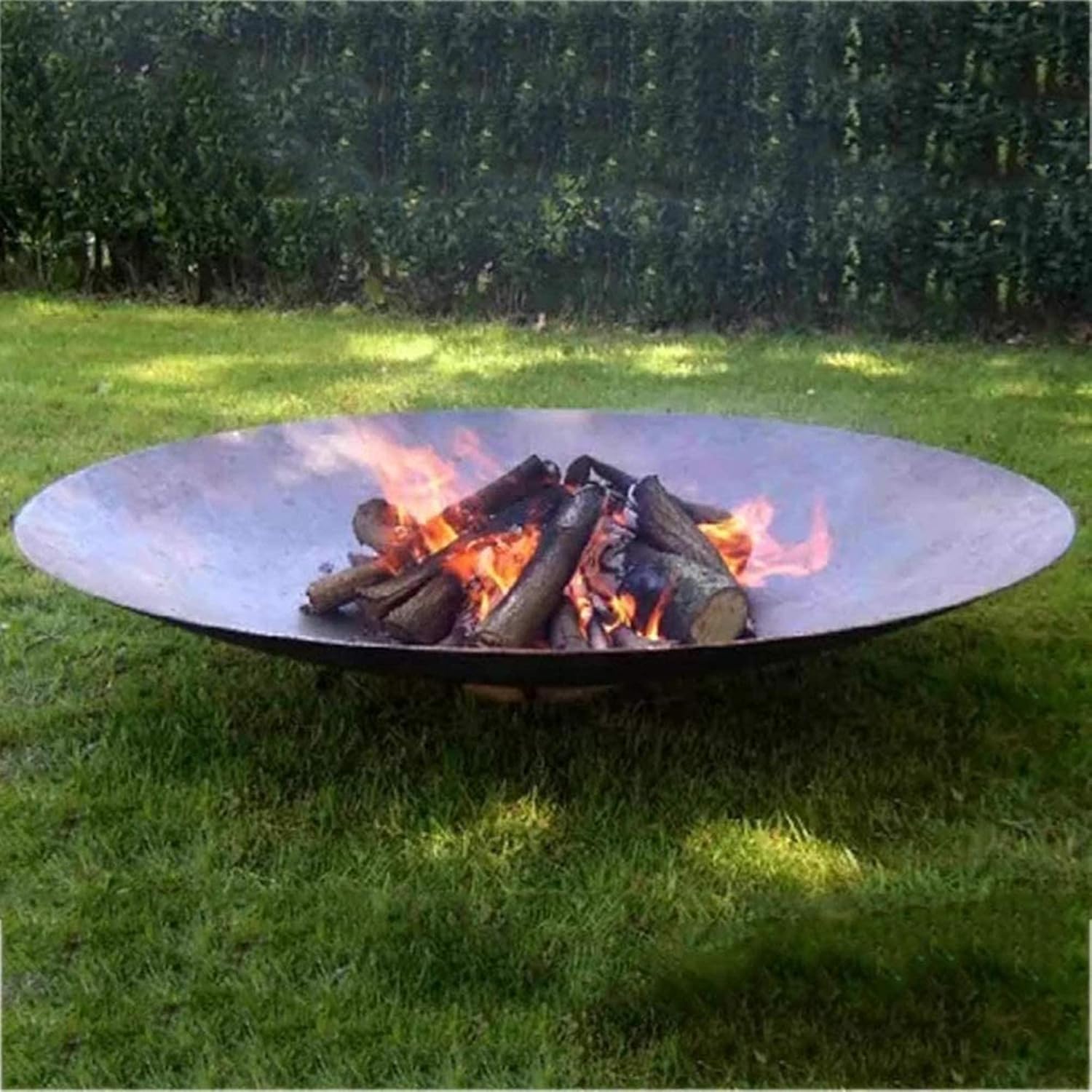 Large Outdoor Fire Pit Bowl,Heavy Duty Patio Firepit,Huge Garden Firebowl,Cast Iron Round Bonfire Wood Burning,for Backyard,Camping,Picnic,Bonfire,Garden