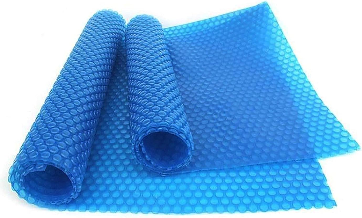 Pool Solar Cover with Bubbles Swimming Pool Cover，Solar Pool Frame Tarpaulin With Grommet ，UV Protection Bubble Heat Insulation Film Swimming Solar Blue Pool Cover，blue ( Size : 5m x 7m(16ftx23ft) )