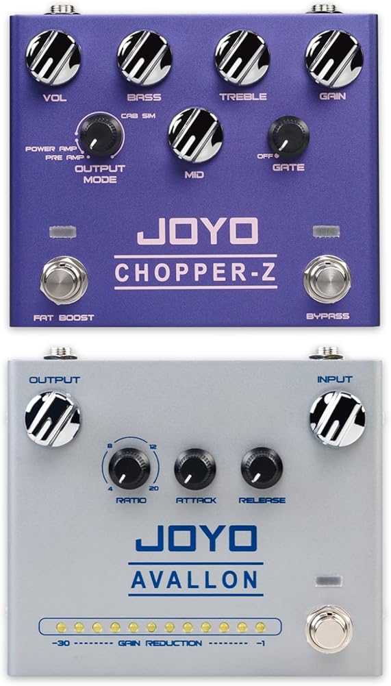 JOYO R-18 Amp Simulation Pedal and R-19 Compressor Effect Pedal Precise Compression