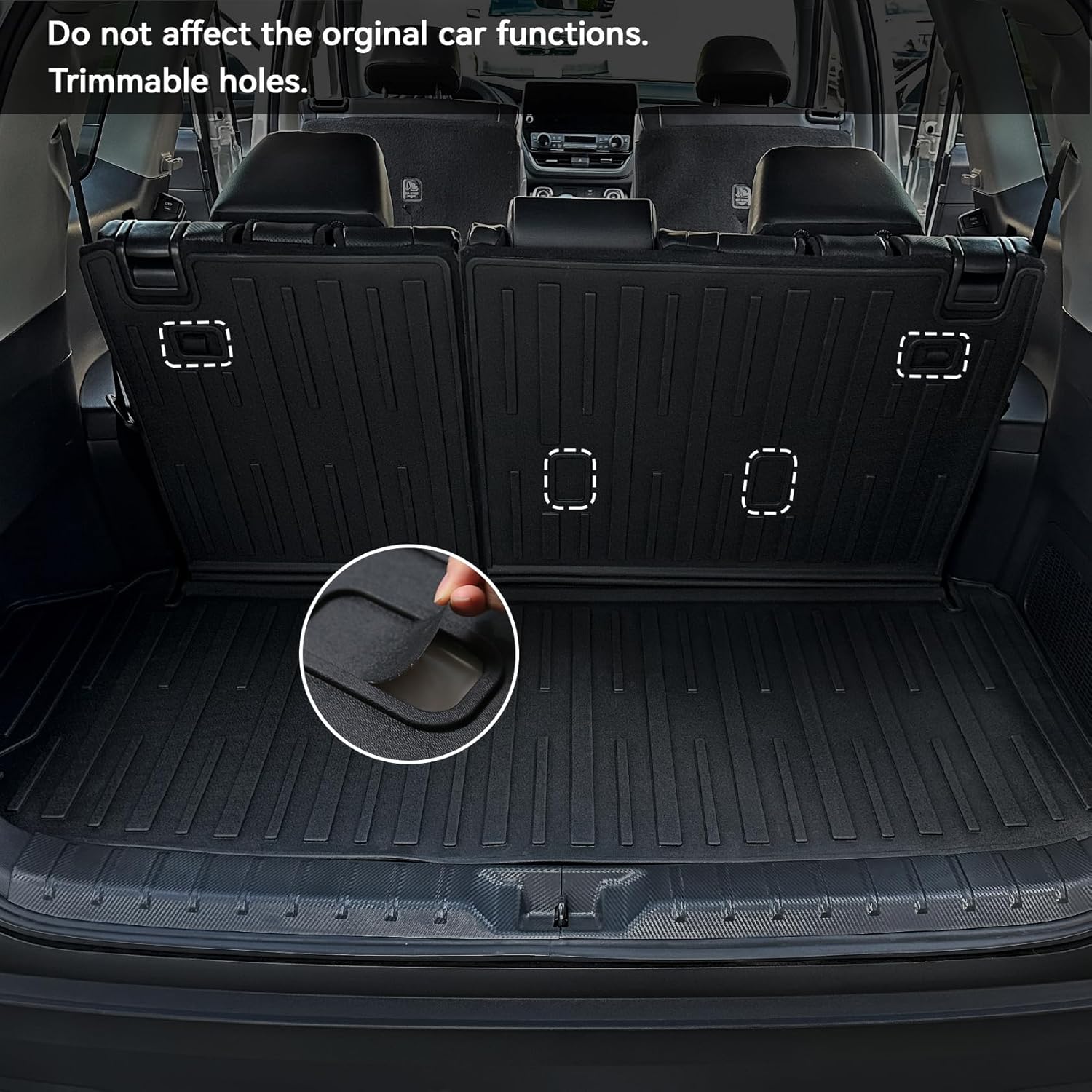 Floor Mats for Grand Highlander 2024 2025 2026 Accessories, Cargo Liner with Floor Mats 7 Seater for Toyota Grand Highlander Accessories