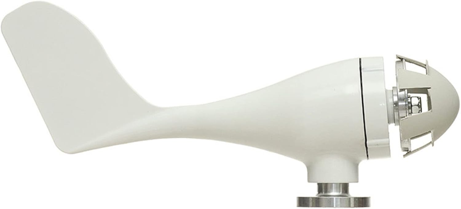 800W 24V/48V with Controller Home Small Wind Turbine Low Noise Wind Turbine Kit 6 Blades with Controller Home Wind and Solar Complementary (Color : White, Size : 24v)