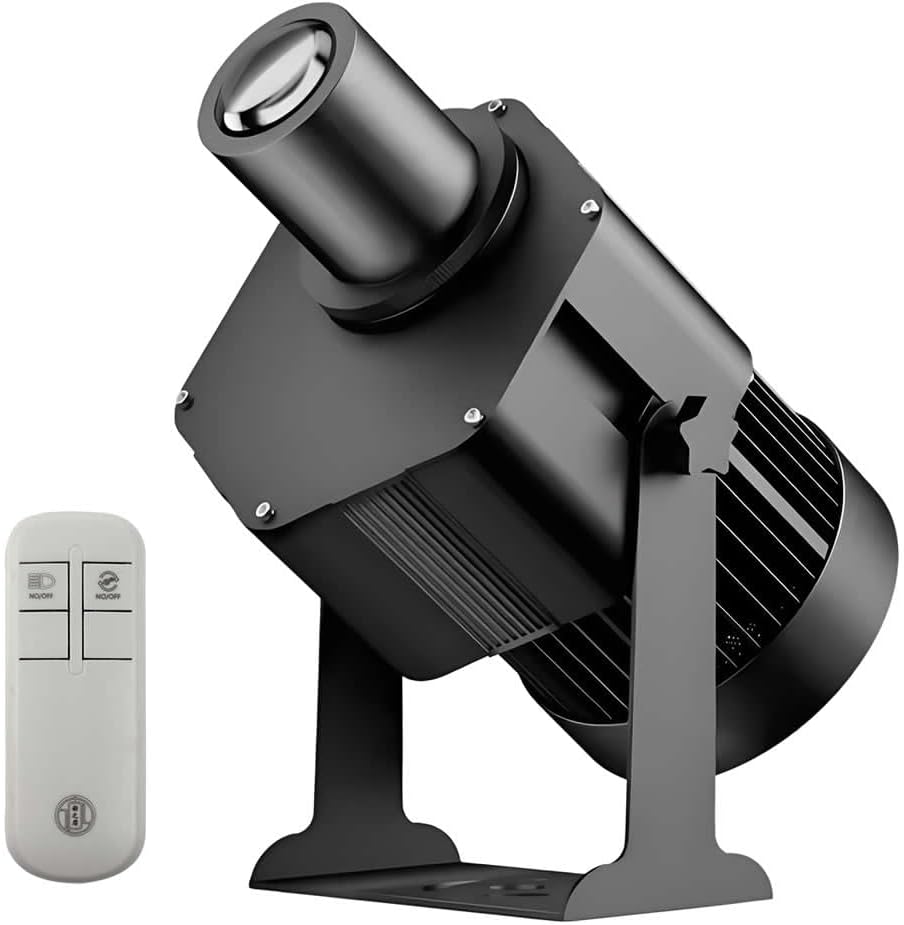 Free Design 37mm/1.46inch GOBO Card + 150W LED HD Zoom Control Rotation Advertising Logo Projetor Lights IP66 Waterproof Outdoor Coffee Shop Tags AD Lighting