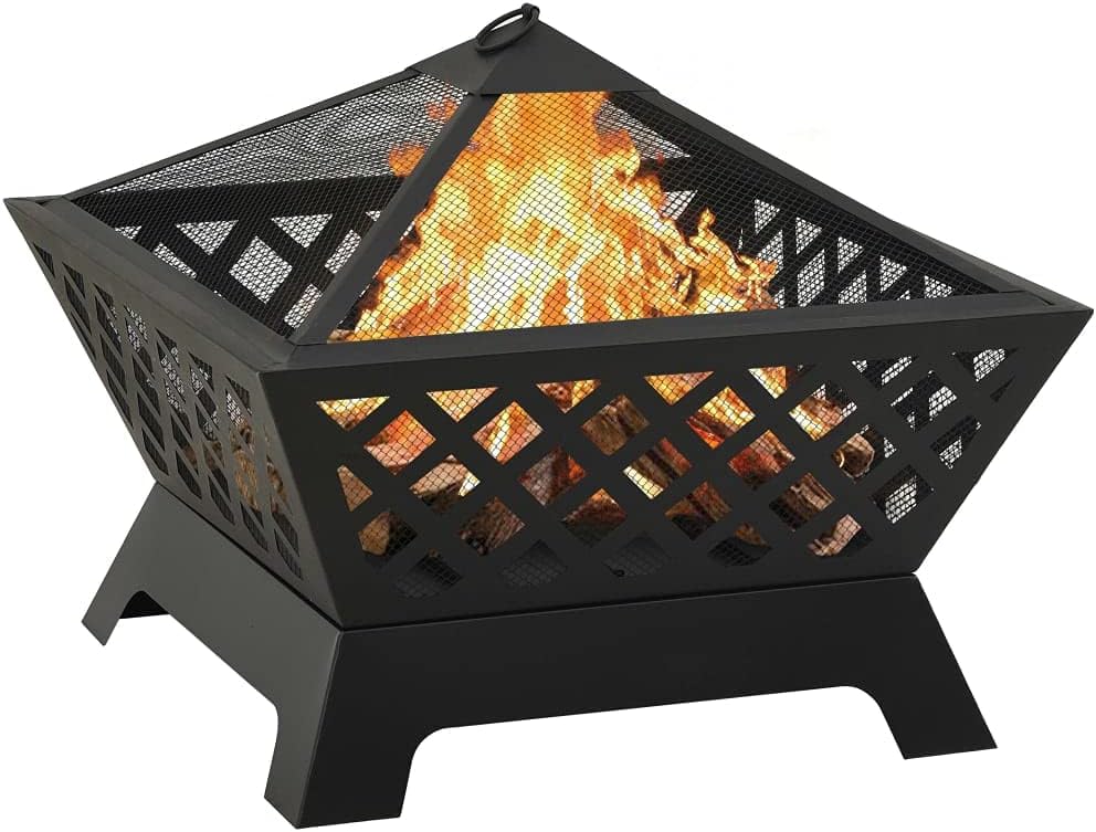 vidaXL Fire Pit with Poker 25.2