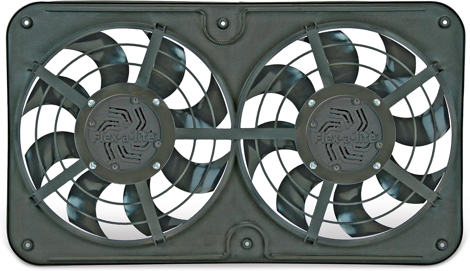 Flex-A-Lite X-Treme Dual S-Blade Electric Fan, Pusher-Puller / Reversible Fan (480), Car Accessories, 12 Inches