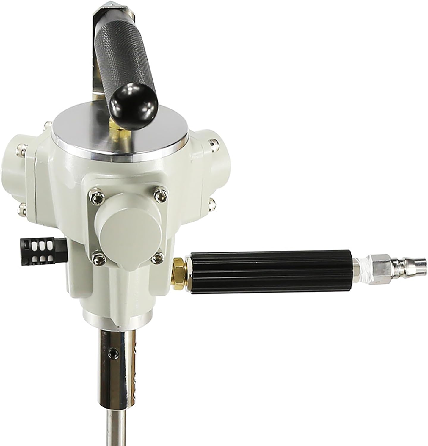 5 Gallon 50L Pneumatic Paint Mixer, Handheld Paint Stirring Machine 1/6HP Air Agitator, Stainless Steel Mix Tool for Ink Dye Coating