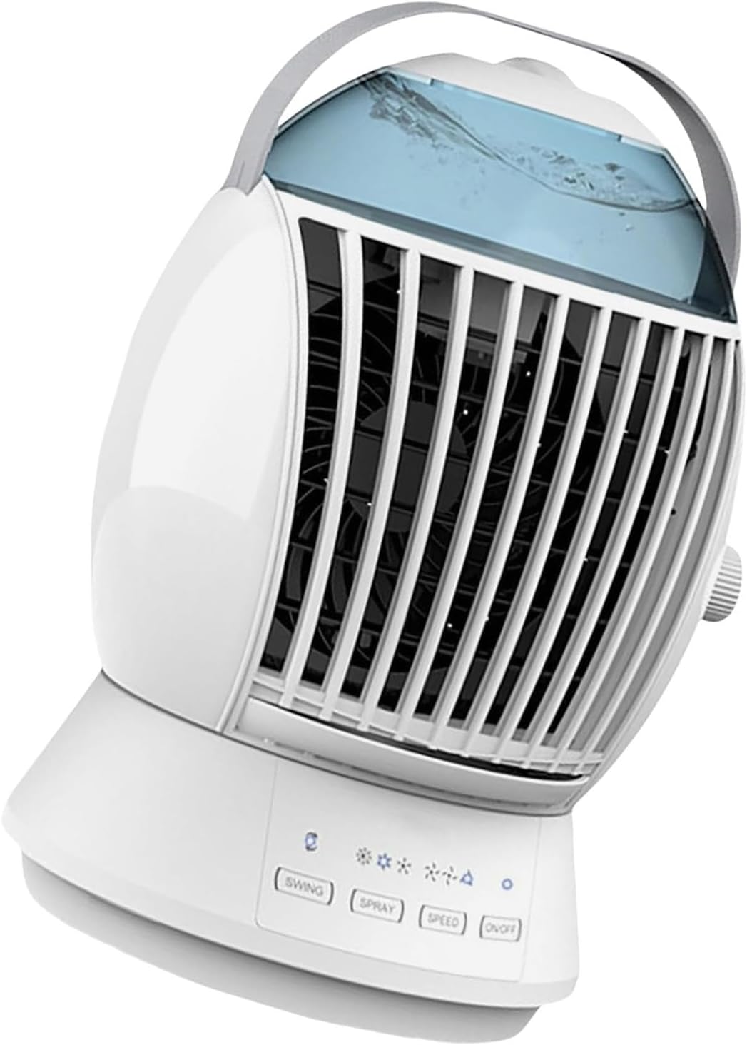 Portable Air Conditioning Air Cooling Fan Conditioning Oscillating Small Conditioner 3 Speed Water Misting For Bedroom Low Noise USB Fan For Sleep