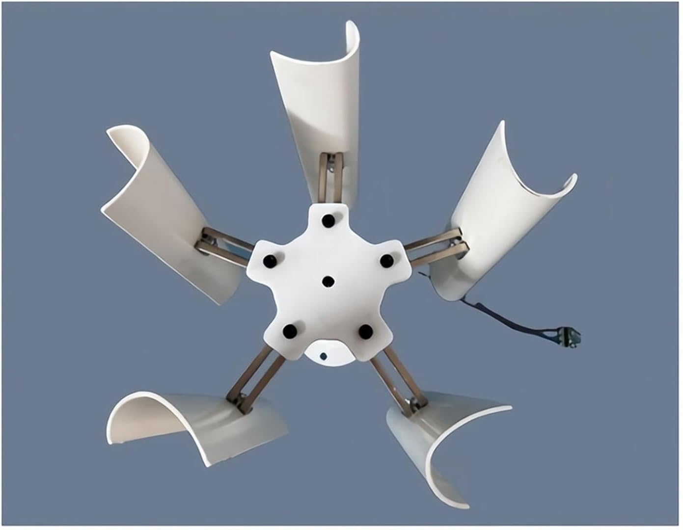 DIY Vertical Five-Blade Wind Generator Model Three-Phase Permanent Magnet Brushless Generator Low-Speed Windmill Outdoor for Physical Power Generation Experiment