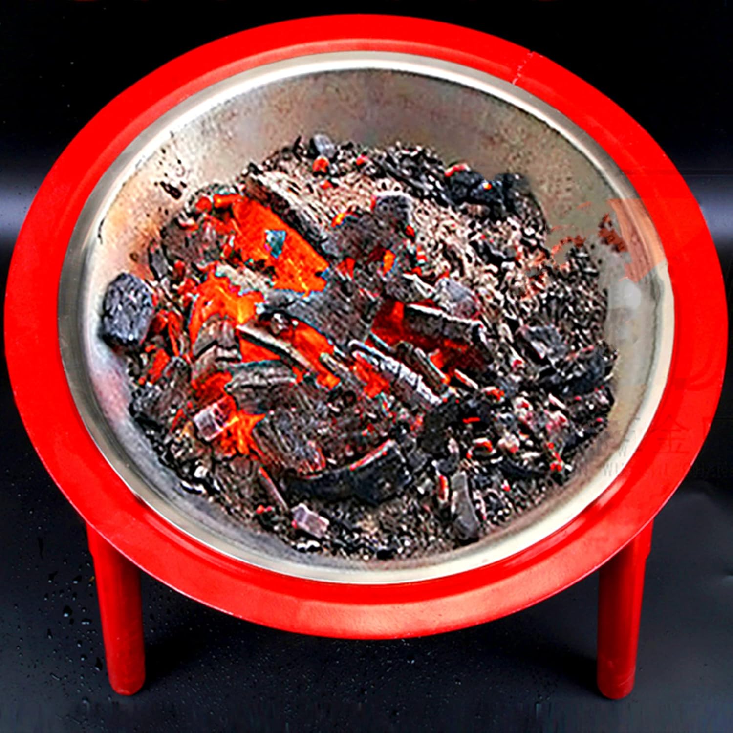 Portable Bowl,Wood Burning Firepit,Heating Basin,BBQ Grill Brazier