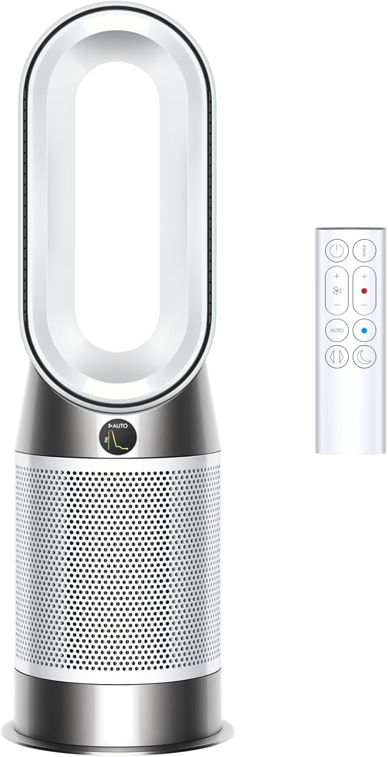 Dyson Purifier Hot+Cool HP07 Air Purifier, Heater, and Fan - White/Silver, Large