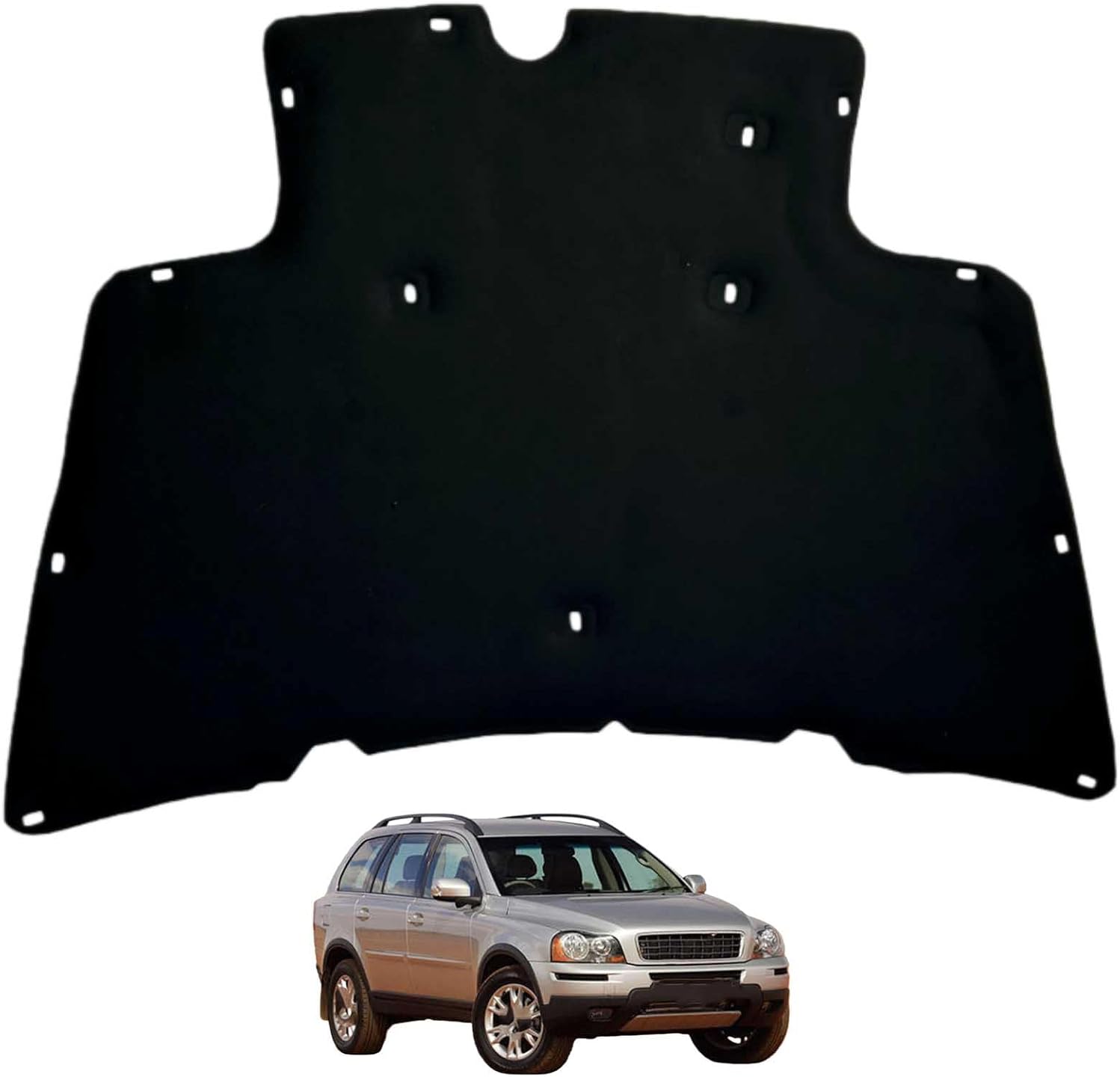 Car Front Hood Engine Sound Pad for Volvo XC90 2002-2012 OE:30761286, Heat Insulation Cotton Mat Cover Soundproof Car Accessories