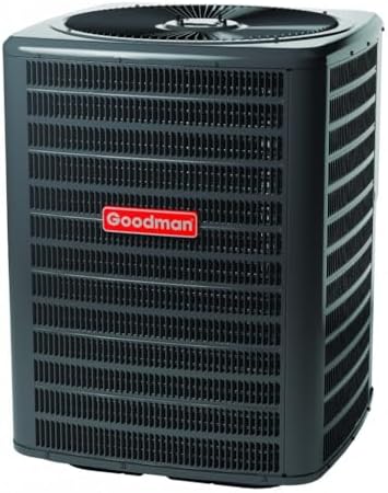 Goodman 2 TON 14.3 SEER2 AC Only Condenser with 17.5 inches wide upflow coil (GLXS4BA2410 CAPTA2422B3) including a free thermostat.