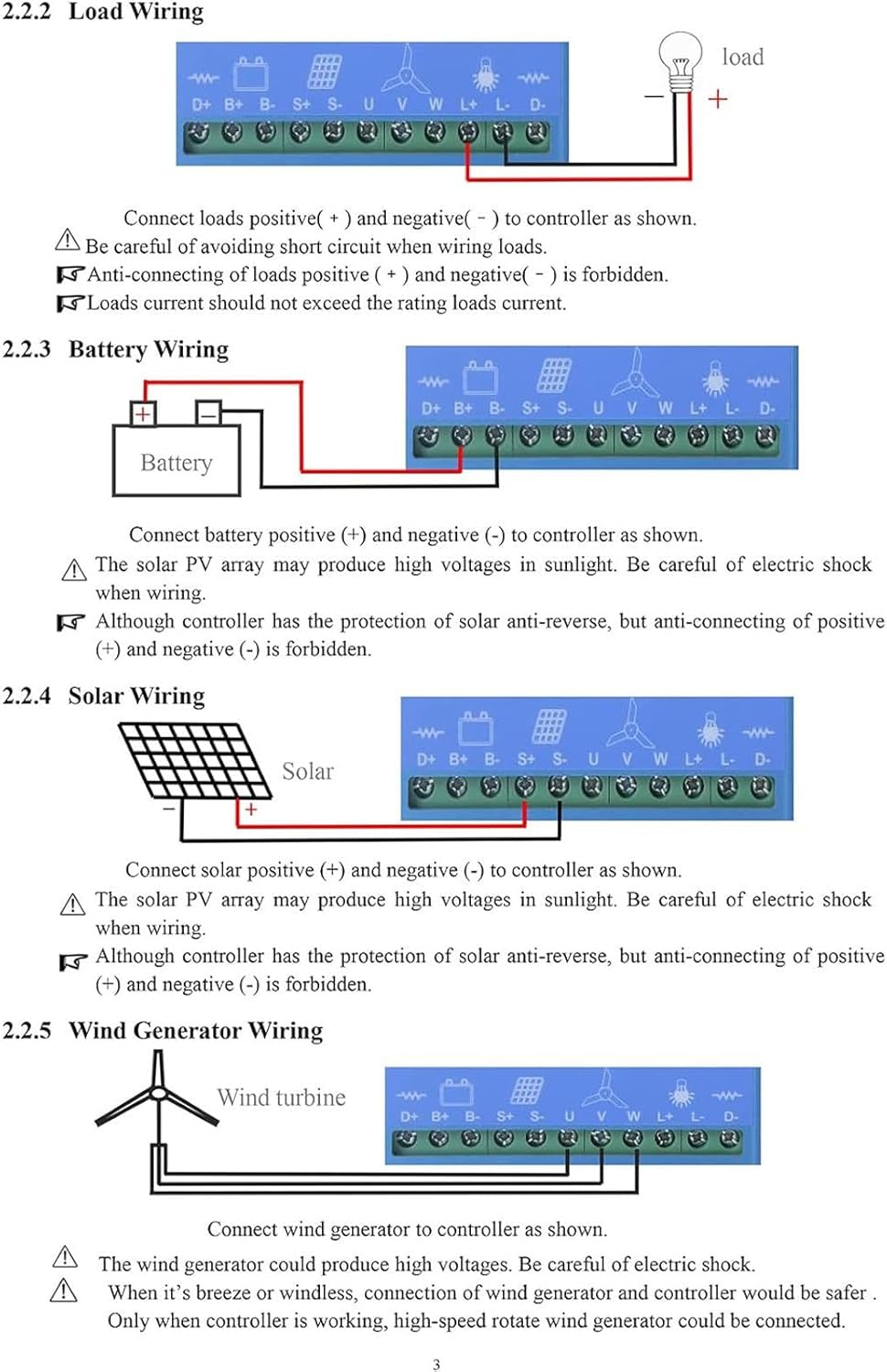 12000W Wind and Solar Hybrid System Mppt Charge Controller with Dump Load Wind Turbine Solar Panel 12V/24V/48V Automatic Voltage Regulator 24V