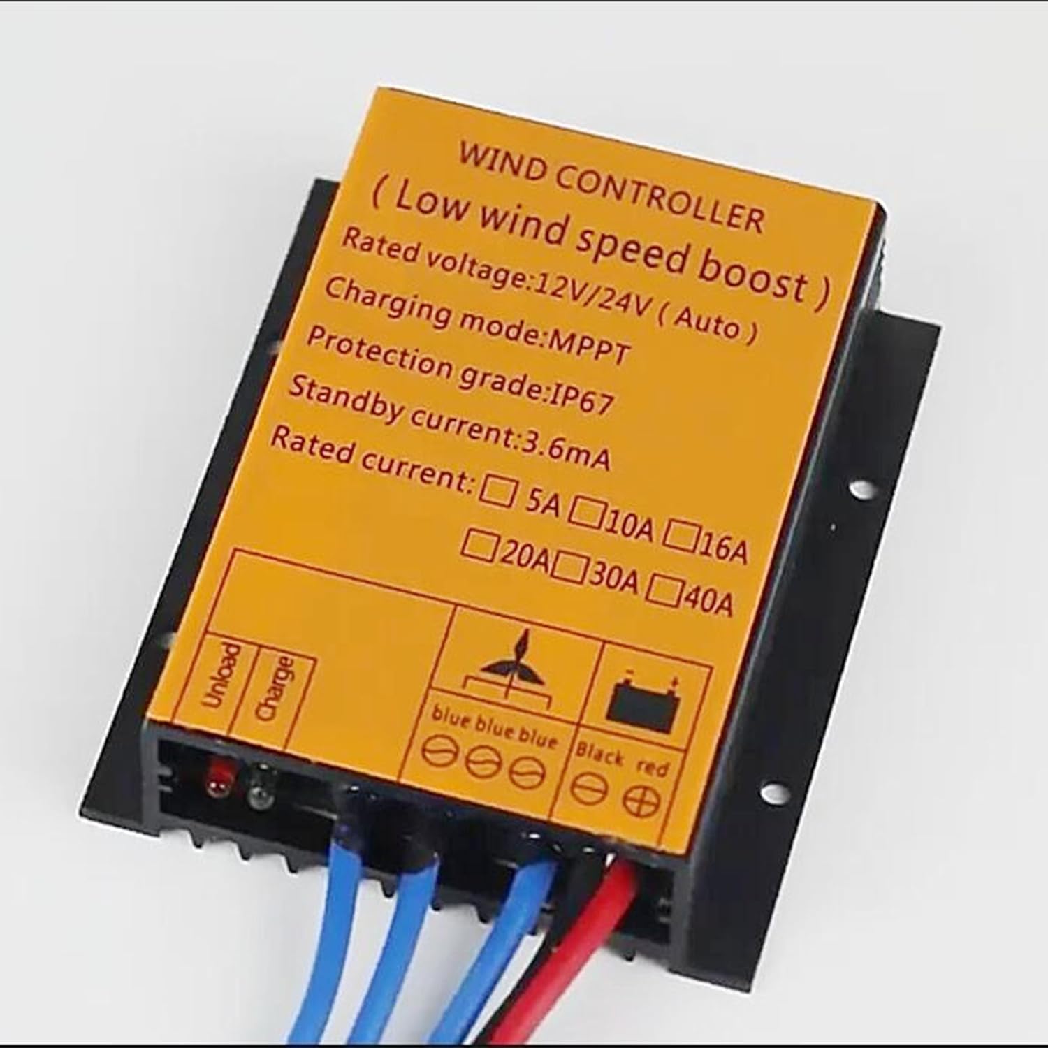 48V 600W 800W Wind Turbine Regulator IP67 Waterproof Wind Power Output DC/AC Voltage Wind Power Controller