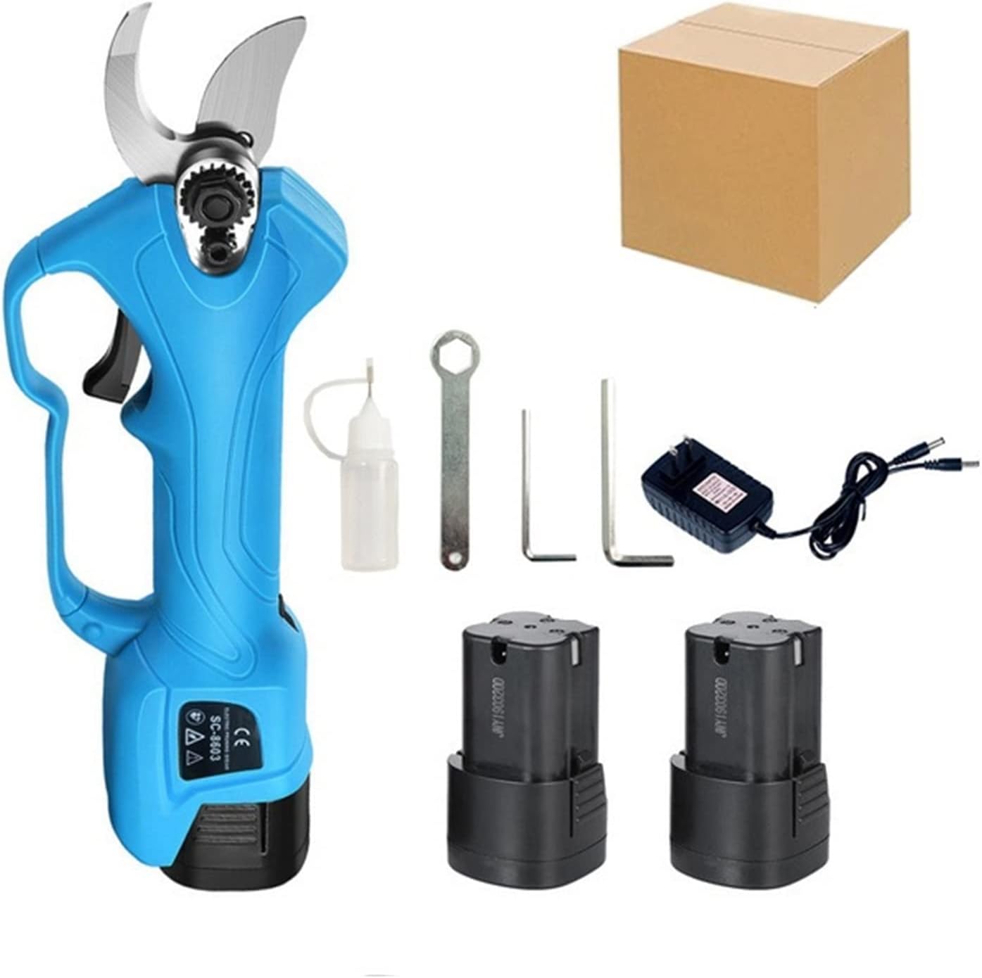 Electric Pruning Shears, 16.8V Cordless Pruner Lithium-ion Pruning Shear Efficient Electric Scissors Bonsai Electric Branches Garden Tools SC-8603)))