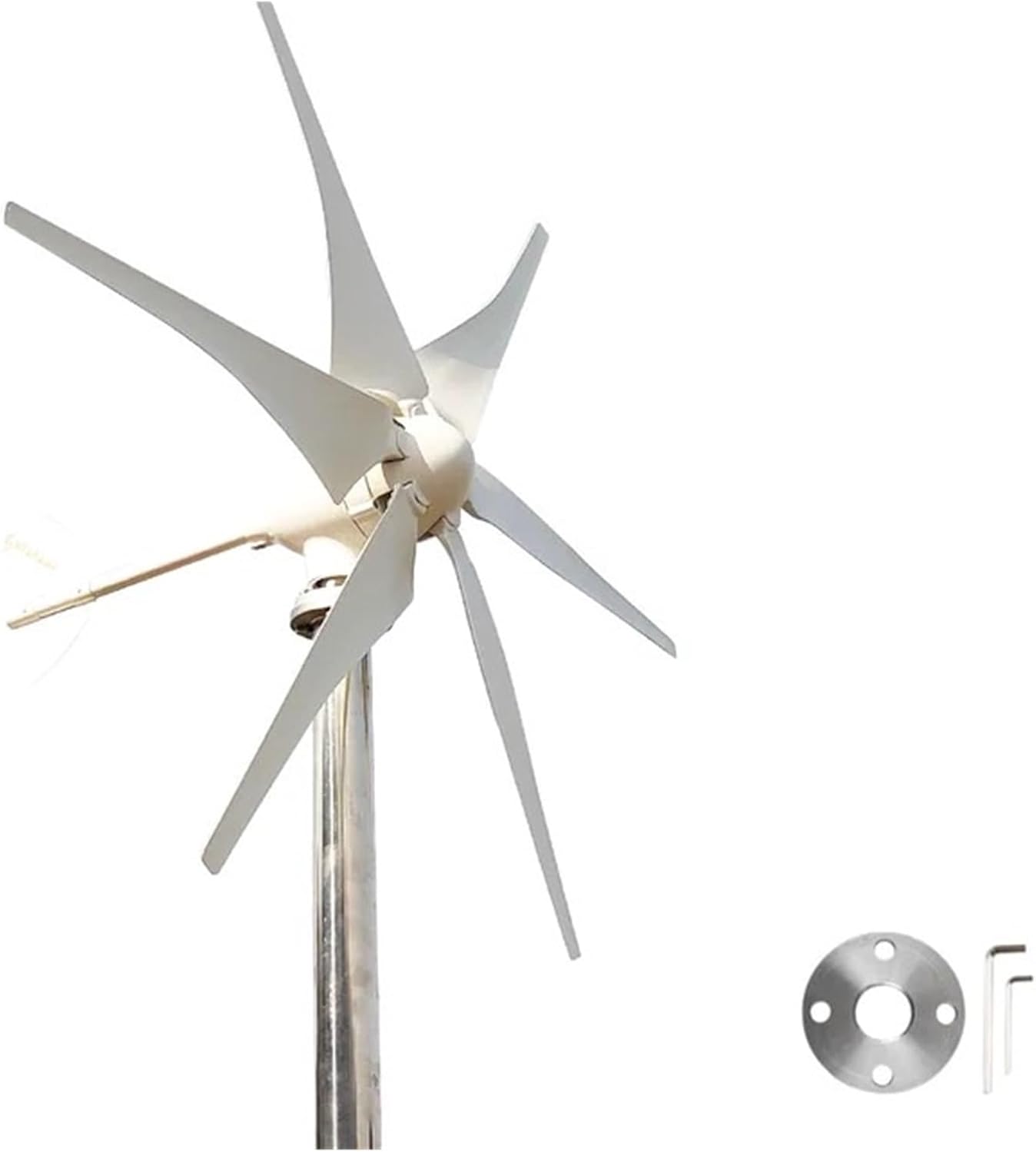 3000w Wind Turbine Generator 3KW Windmill 12v 24v 48V Home Appliance Camping Power Generator with MPPT Controller Industrial Energy(Wind Turbine Only,48V_3000W)