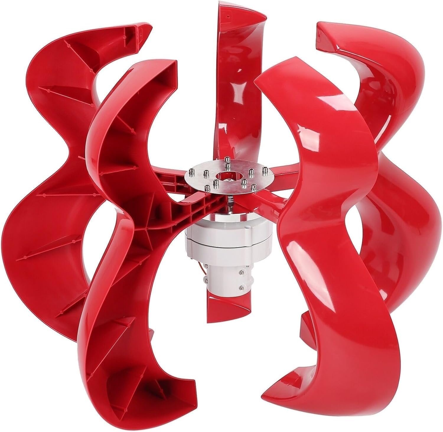 CAJUCA 8000W Wind Turbine Generator Kit Vertical Axis Wind Turbine Generator + 100W *2 Solar Panel + Controller Home AC Permanent