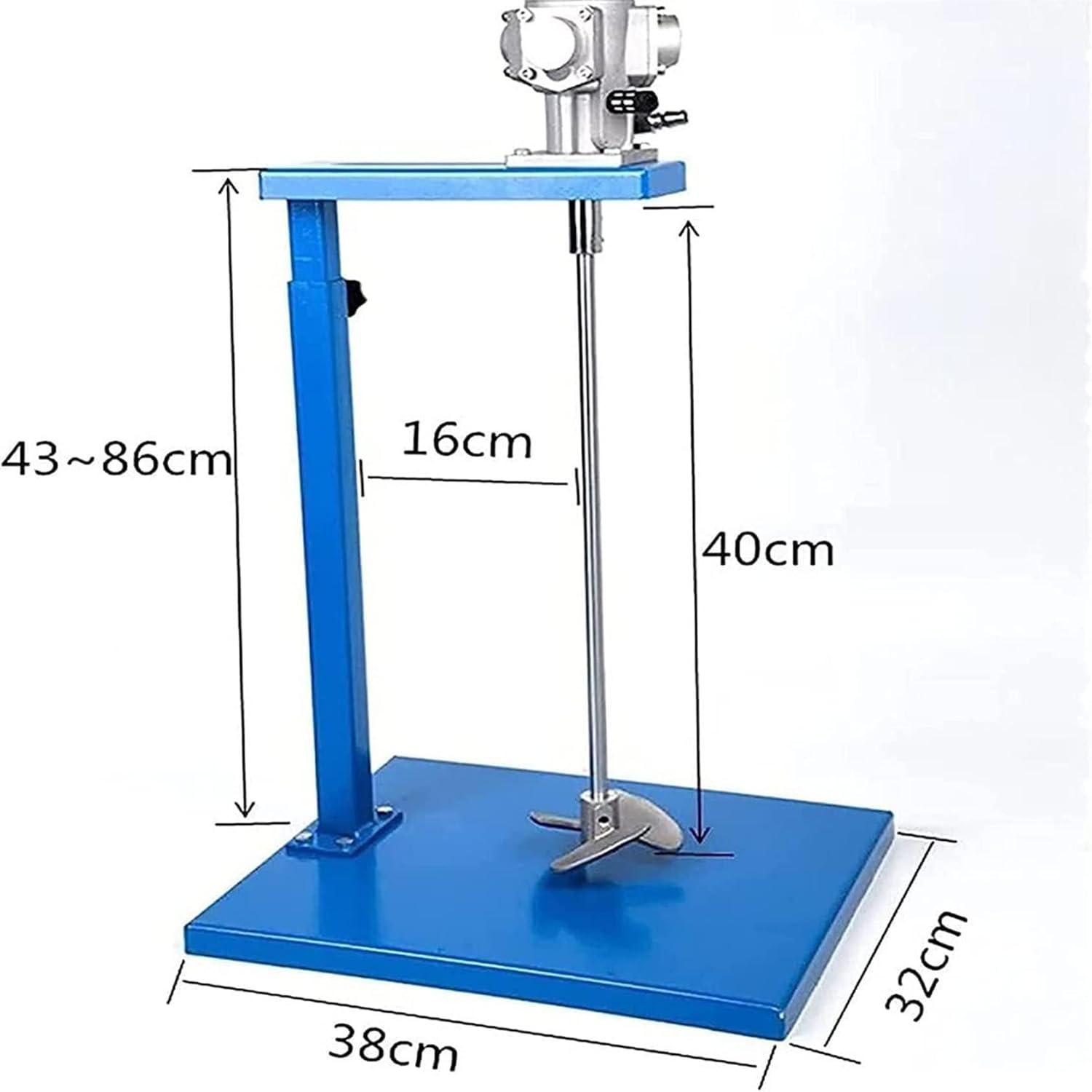 Pneumatic Stand Mixer, Paint Stirring Machine Stand Air Agitator Paint Mixing Tool 5 Gallon/20L Automatic Lifting Paint Agitator,Impeller