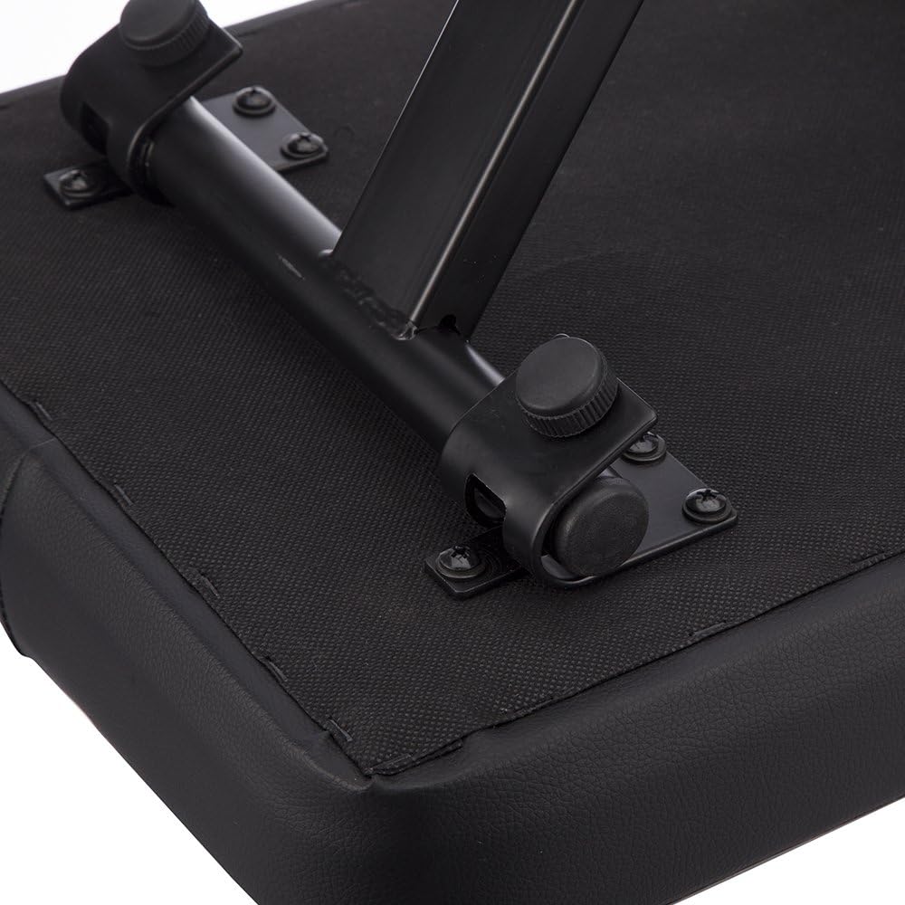 Roland F107 Digital Home Piano Bundle with RockJam KB100 Adjustable Padded X-Style Keyboard Bench, Black