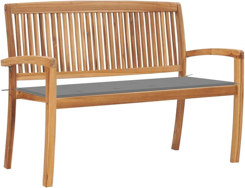 Patio Benches Stacking Patio Bench with Cushion 50.6