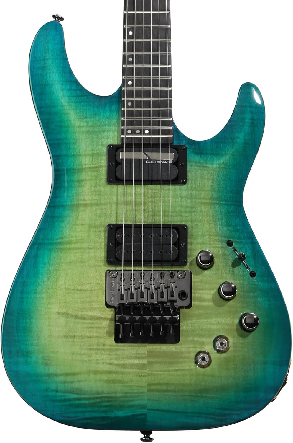 Schecter BlackJack SLS C-1 FR-S Electric Guitar - Aquaburst - Sweetwater Exclusive