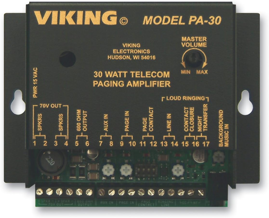 Viking 30 Watt Telecom Pagin Amp