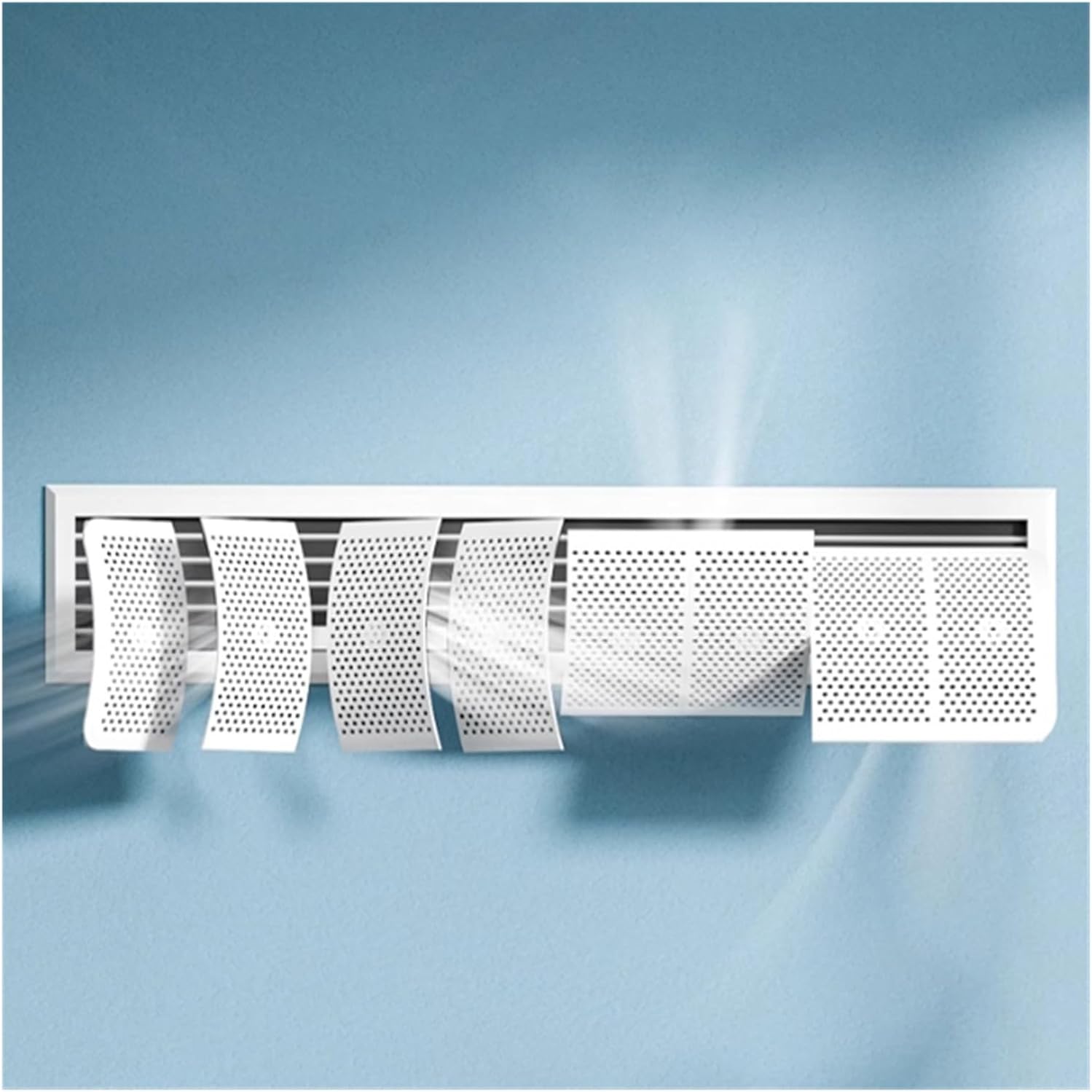 Air conditioning deflector Side Outlet Central AC Air Flow Deflector, Adjustable Celling Air Conditioner Deflector, Air Wing Baffle Wind Direction Windshield for Home Hotel Office