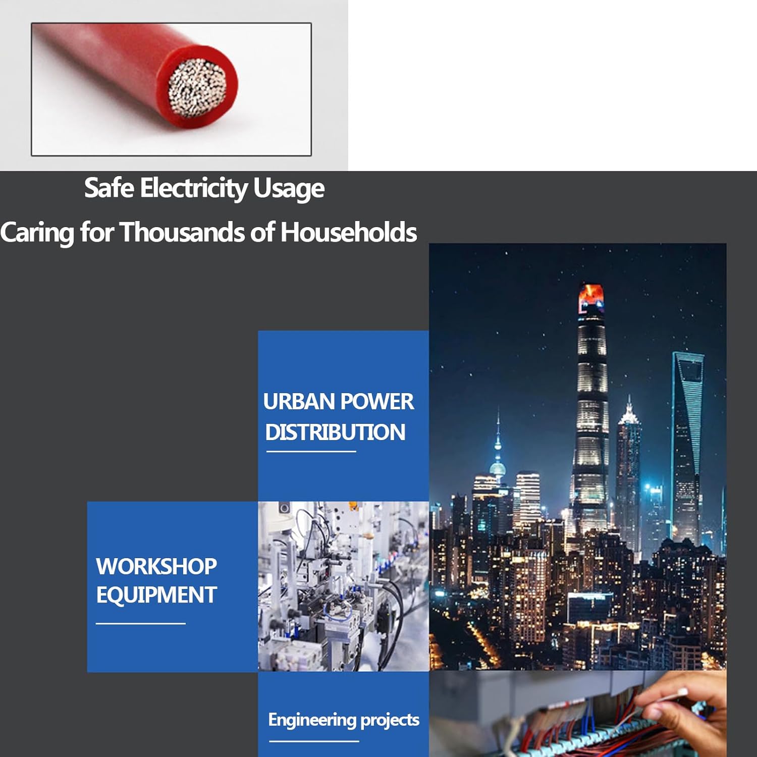 TINGEN 6AWG Solar Cable (20Ft*20Ft 6AWG), Red and Black