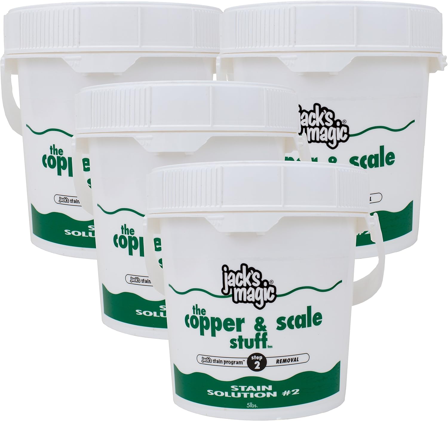 Jack's Magic The Copper & Scale Stuff Stain Solution 2 (5 lb) (4 Pack)