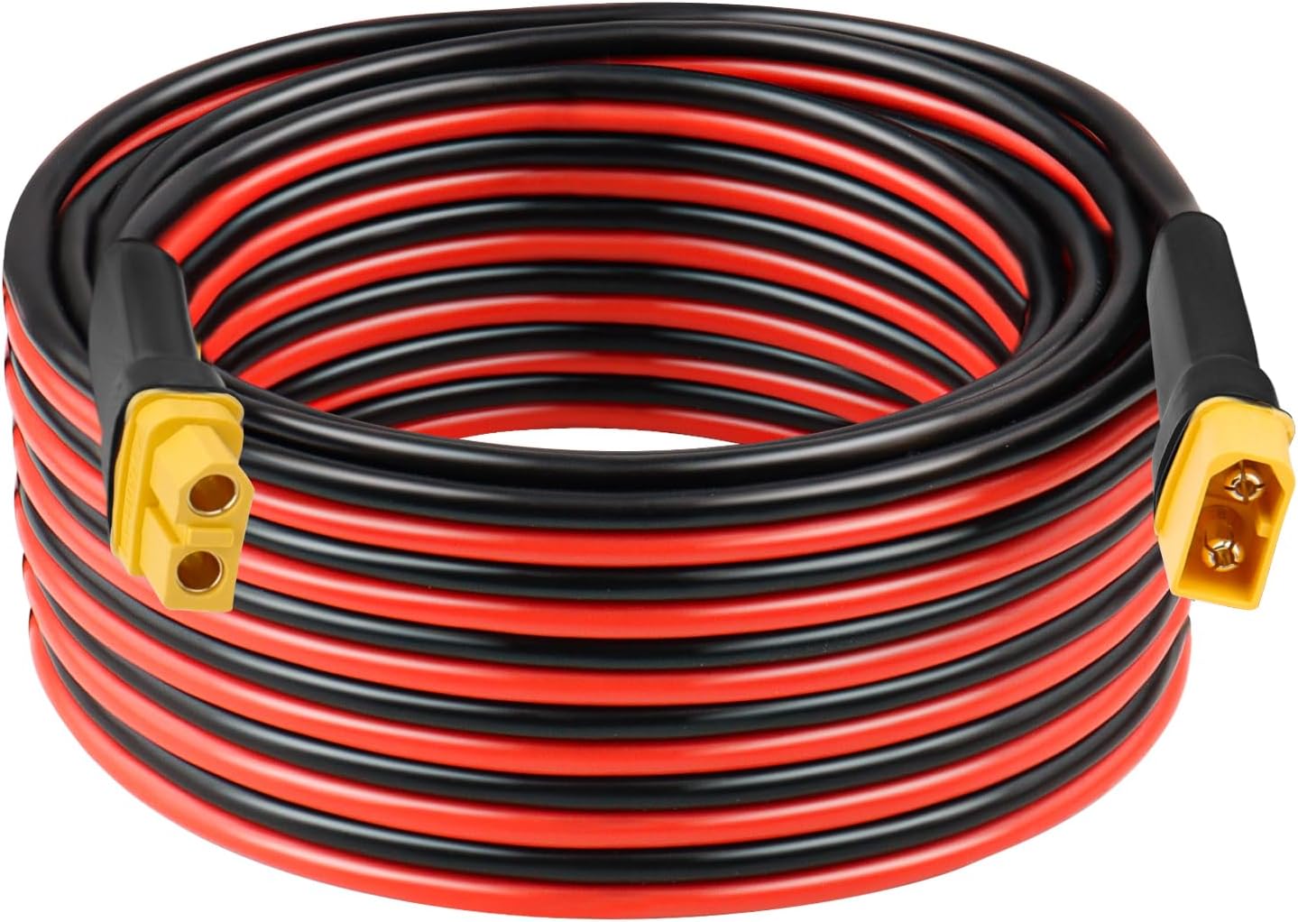 10AWG 25FT Solar to XT60i Extension Cable + 25FT XT60 Extension Cable