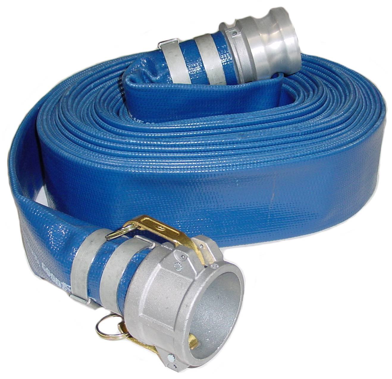 PVC Discharge Hose Assembly, Blue, 3