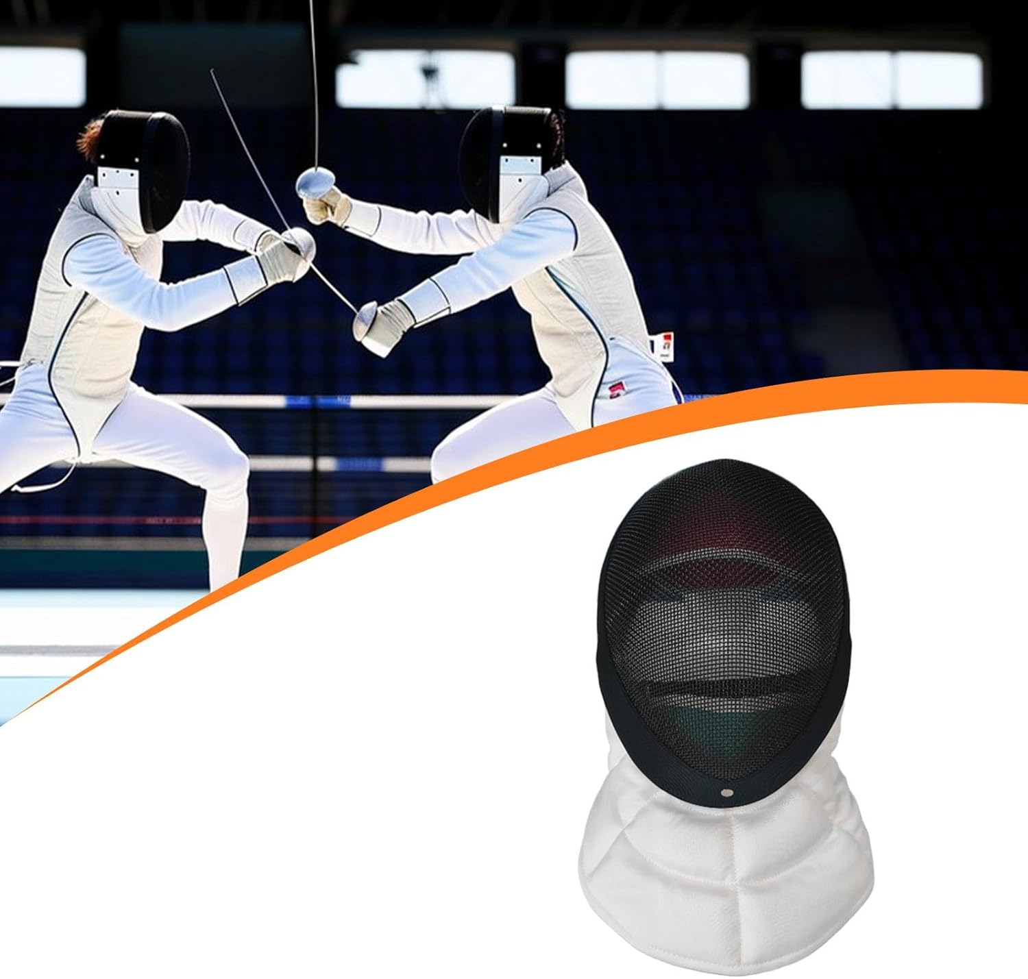 YIJU Fencing Face Cover Anti Stab Comfortable Gear Fencing Helmet for Competition Training Practice Accessories