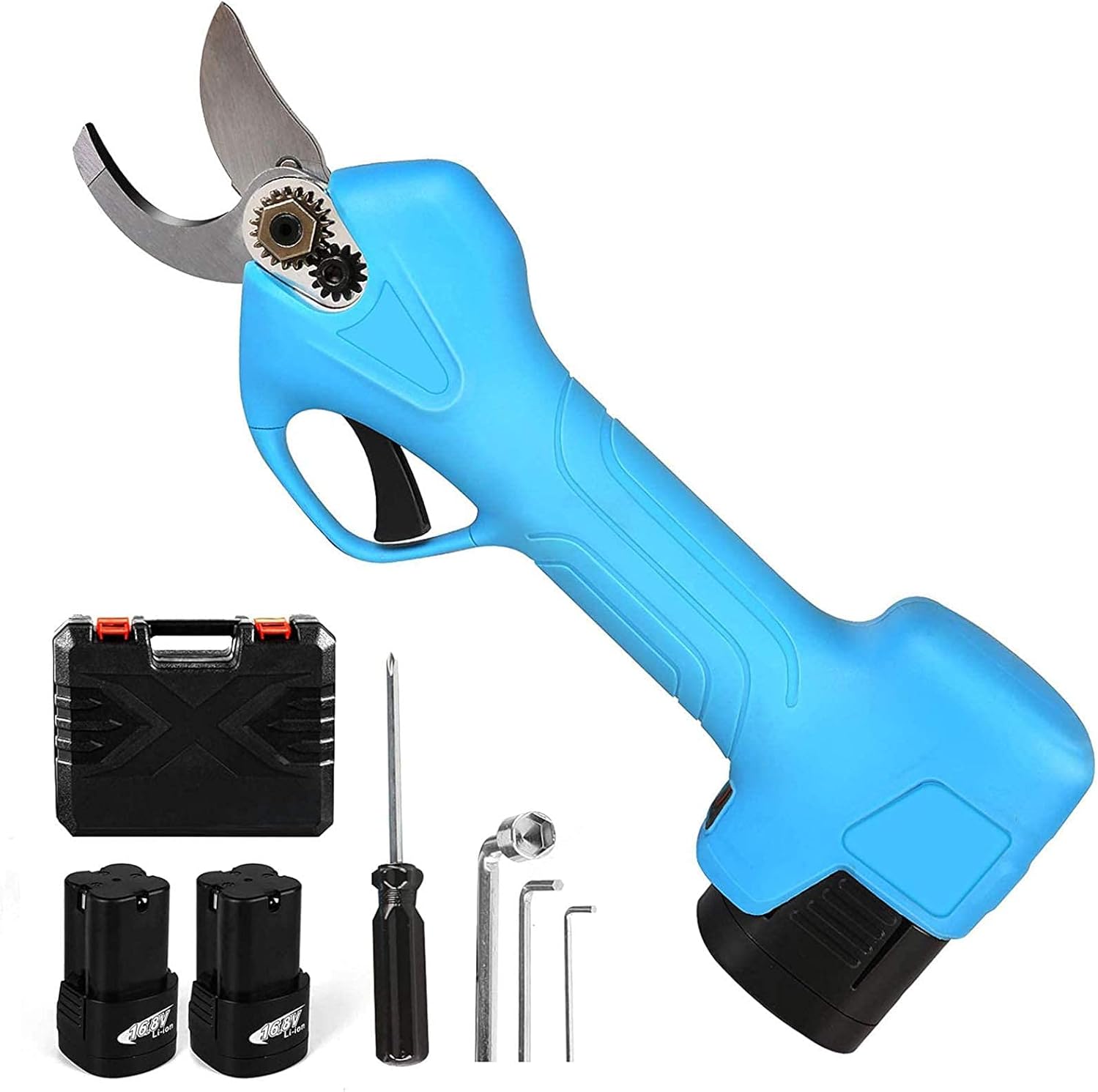 Professional Cordless Electric Pruning Shears with Backurechargeable 2Ah Lithium Battery Tree Branch Pruner, Easy to Operate, 25Mm Cutting Diameter