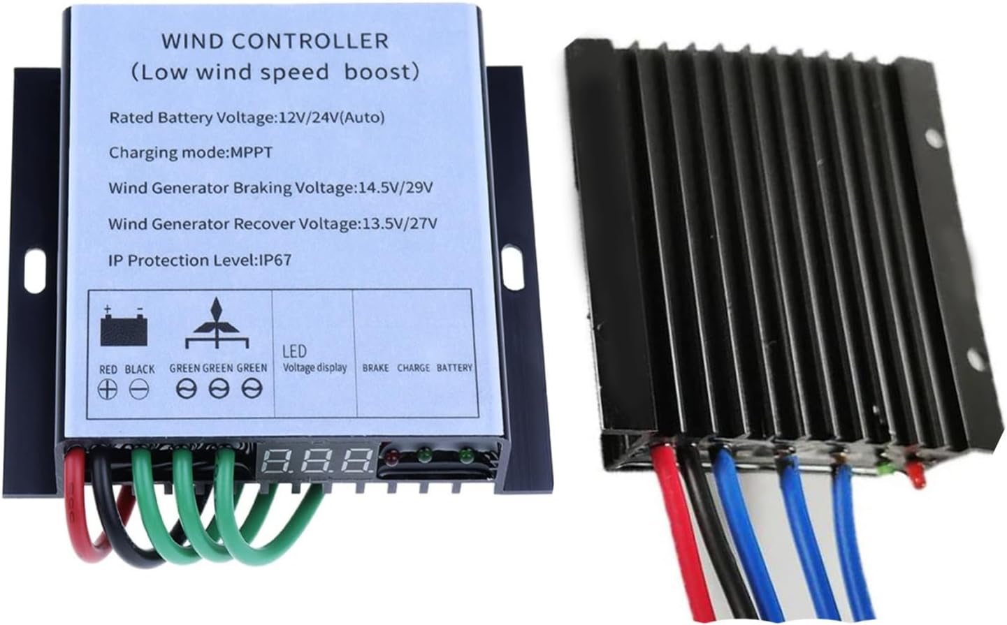 Wind Turbine Controller 3000W with MPPT Technology and IP67 Waterproof Rating,for Safe Operation in Adverse Weather 12V 24V 48V 220V