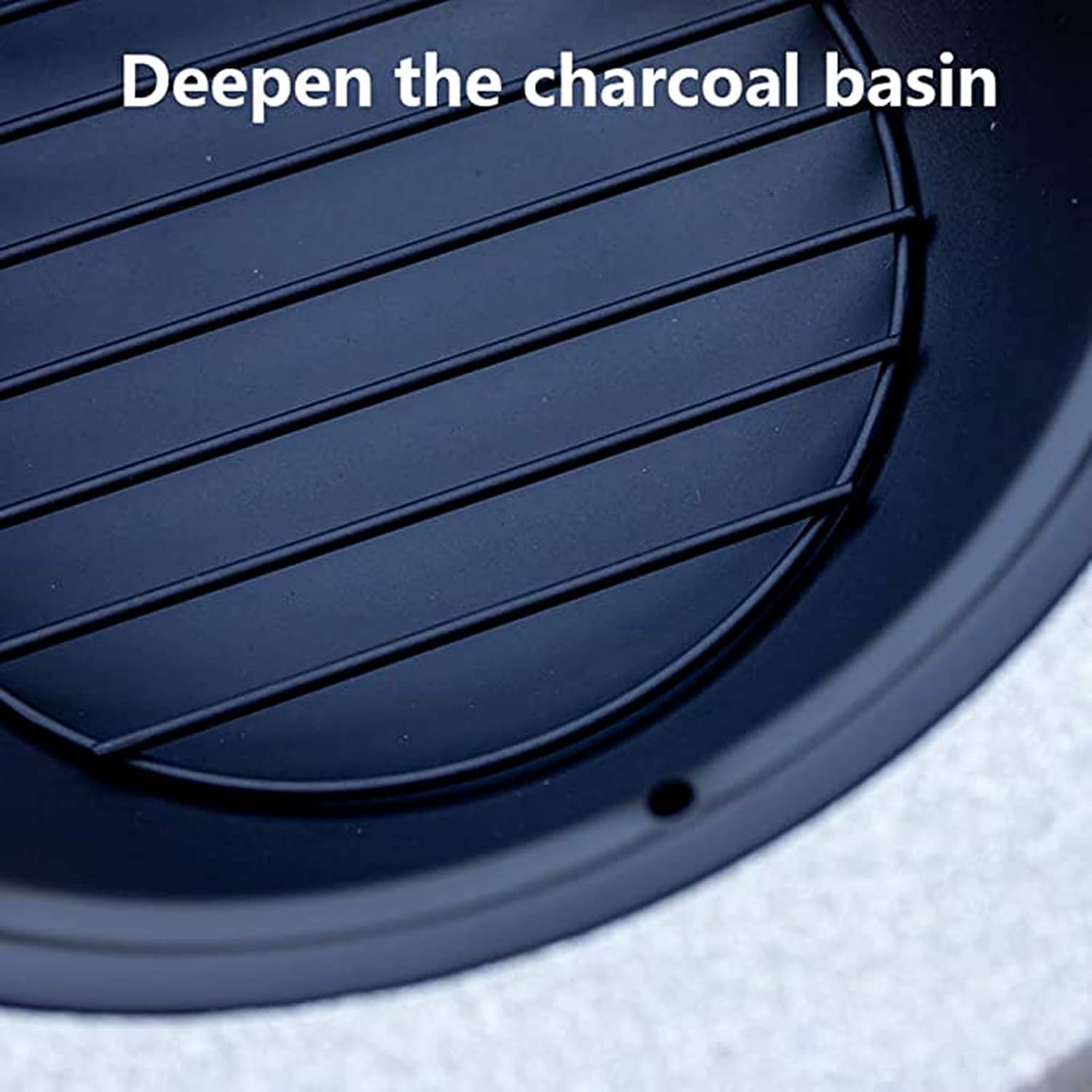 Fire Pit Upgraded Large 3 in 1 Fire Pit with BBQ Grill Shelf, Fire Bowl Out of Steel with an Edging of Mgo Artificial Stone with Poker, Grill, Mesh Lid, Grate