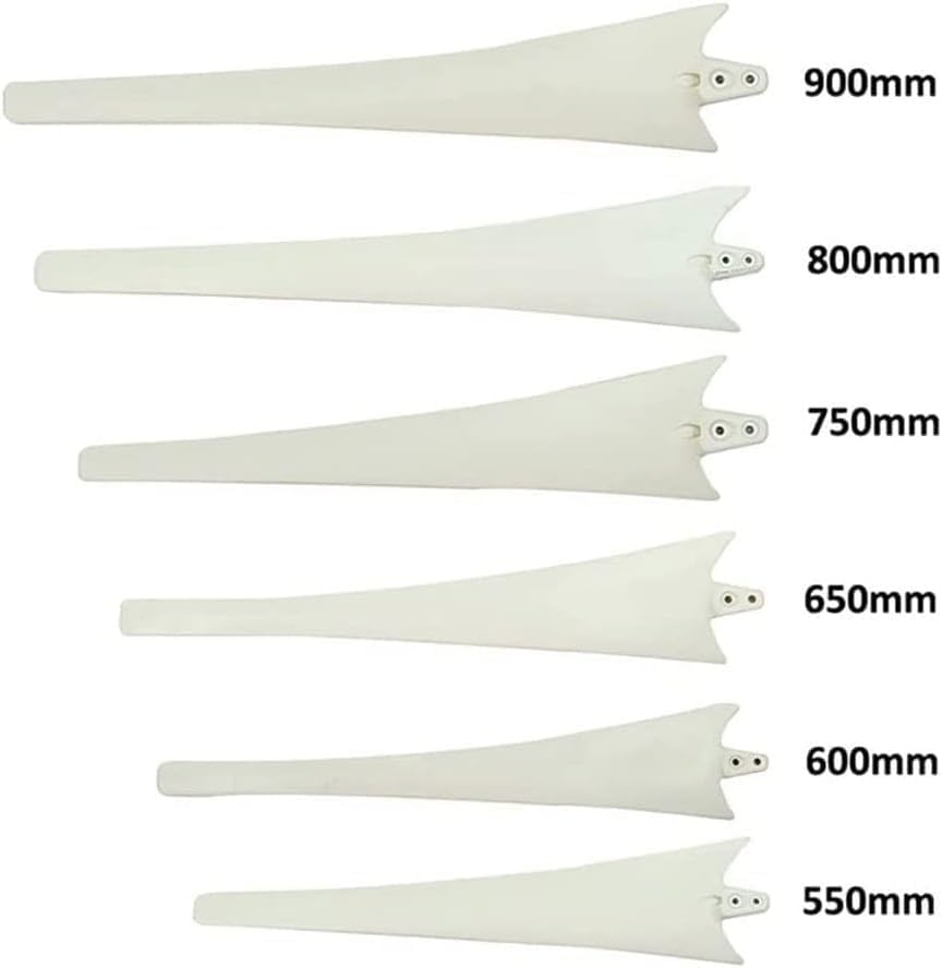 CAJUCA 3PC High Strength Nylon Fiber Wind Turbine Generator Blades Wind Generator Windmill Accessories