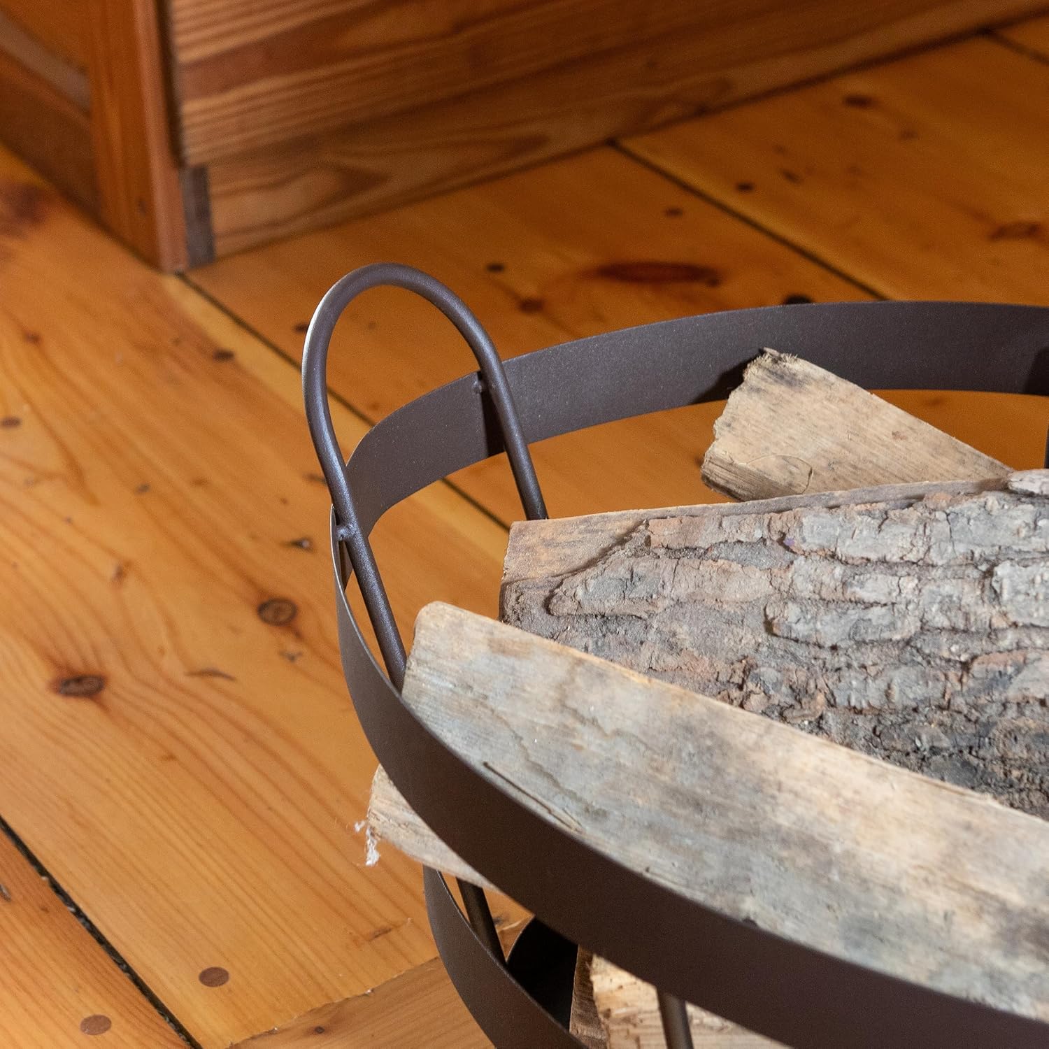 Roman Bronze, Shaker Log Bin