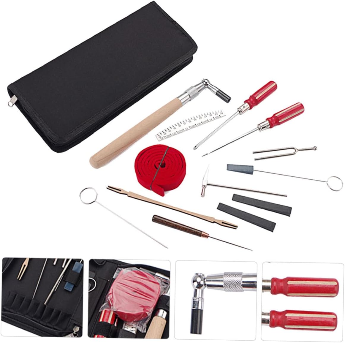 Professional Piano Tuning Kit 1 Set Tuning Hammer Mute Strip for Piano Accessories