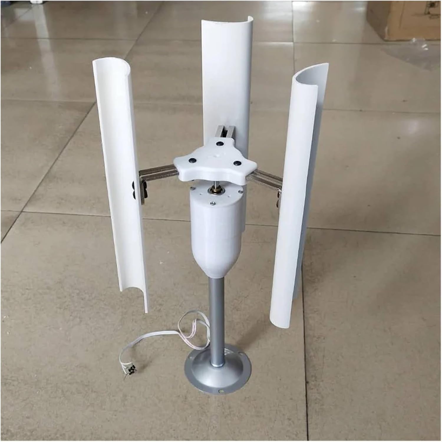 Wind Turbine Generator Kit, 12V Vertical Wind Turbine Nerator 3 Blades Charr Windmill Power Teach Mode for Hybrid Solar Wind System