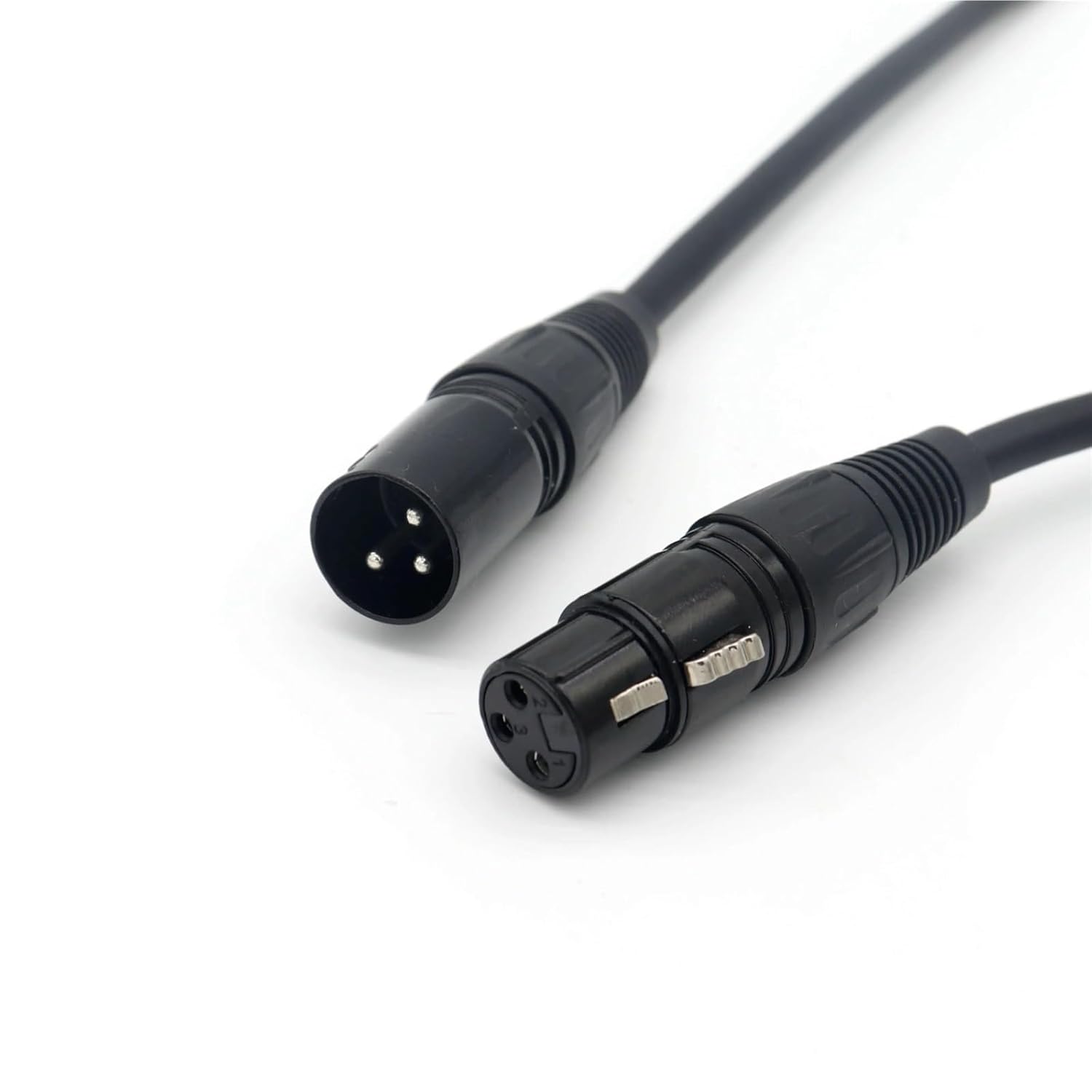 Shielded 3-Pin XLR Balanced Cable – Male-to-Female Mic Cord for Mixer, Speaker, Amplifier & Studio(5)